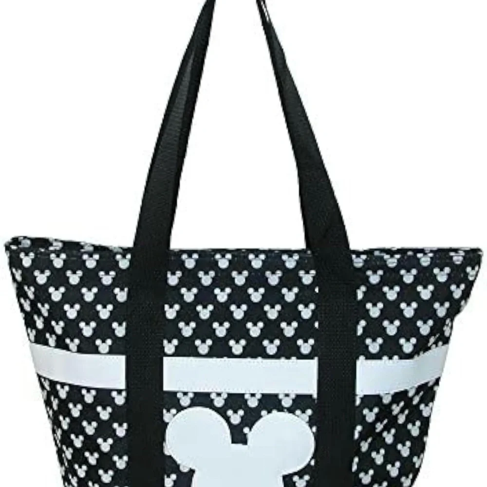 EUC Disney Mickey Mouse Canvas Black and White Tote - Picture 2 of 11